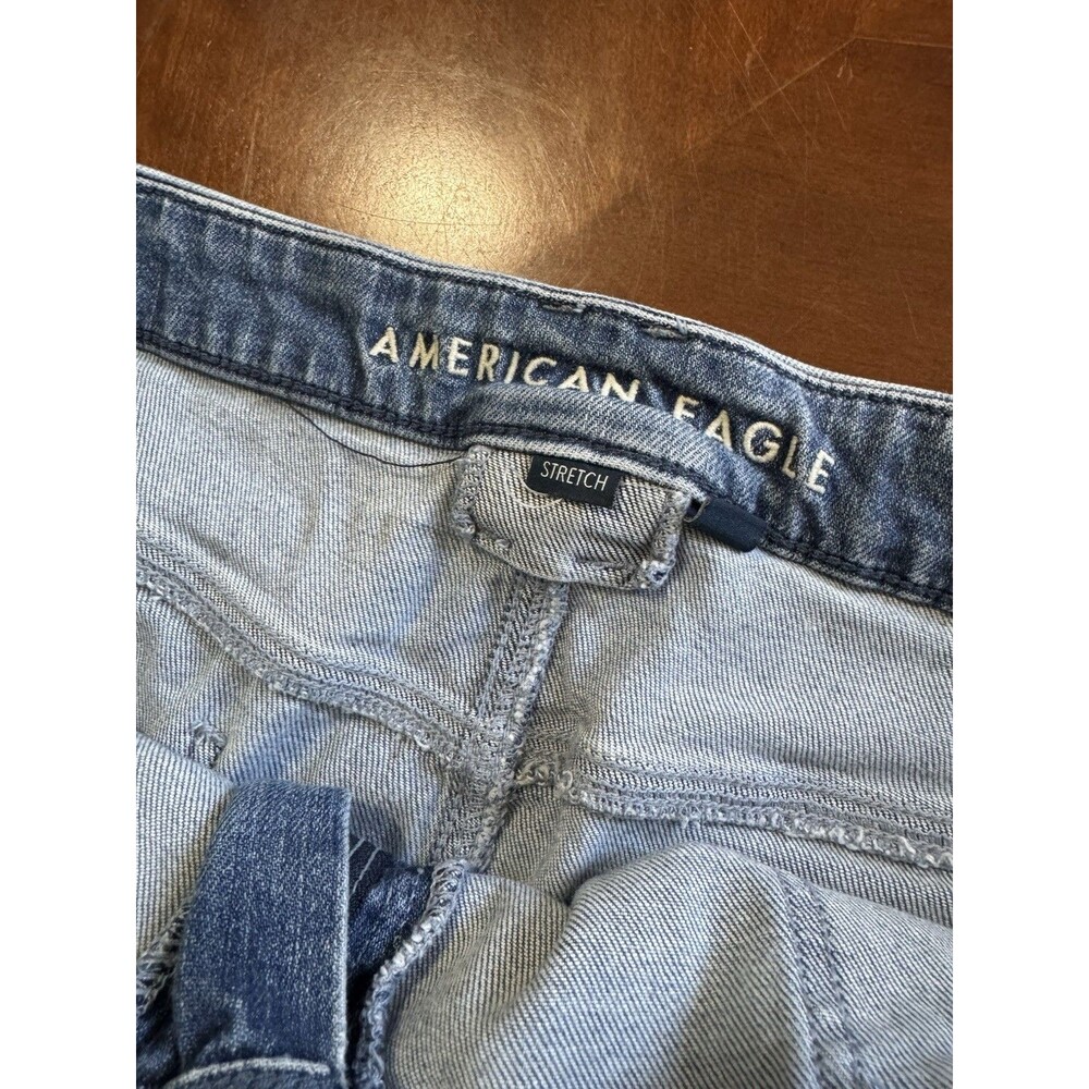 American Eagle Outfitters Light Blue Wide Leg Jeans - Picture 7 of 15